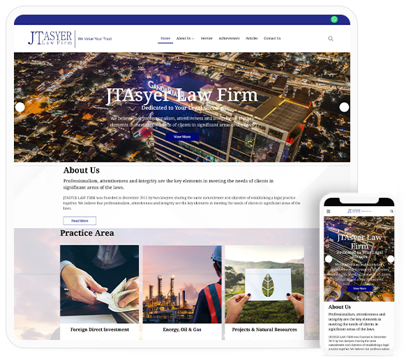 Website perusahaan firma hukum